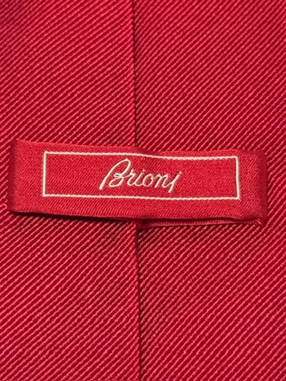 Brioni Solid Red Tie